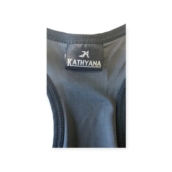 Womens Kathyana Sports Tank Top Racerback Green/Black/White M - Picture 5 of 6